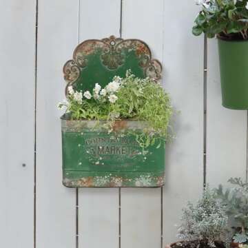 All Chic Rustic Metal Wall Planter for Stylish Decor