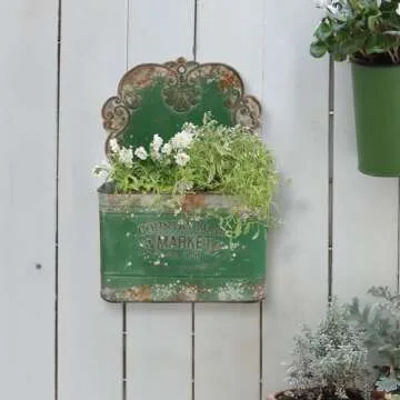 All Chic Rustic Metal Wall Planter for Stylish Decor