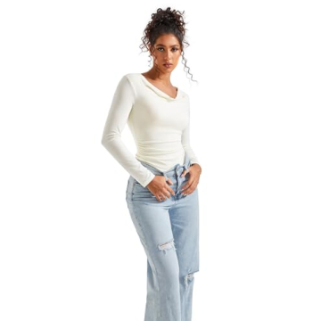 Stylish SUUKSESS Off Shoulder Cowl Neck Shirt