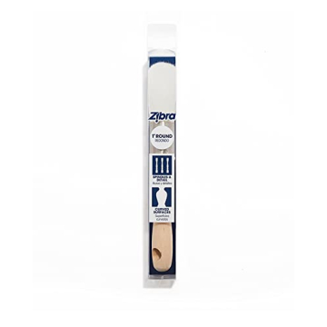 Zibra Round Paint Brush for Curved Surfaces and Ornate Details, 1 in, White, Pro Grade