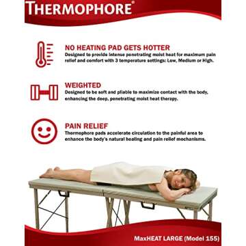 Thermophore MaxHeat Arthritis Heating Pad 14" x 27"
