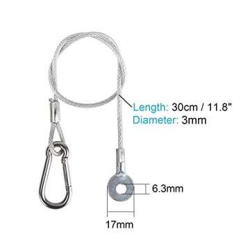 MOUNTAIN_ARK Stage Light Safety Cables - 66 lb Capacity