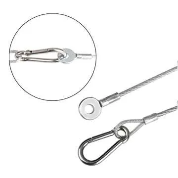 MOUNTAIN_ARK Stage Light Safety Cables - 66 lb Capacity