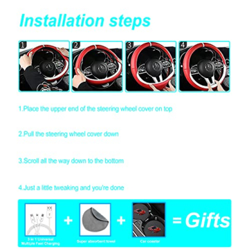 Custom Nappa Leather Subaru Steering Wheel Cover