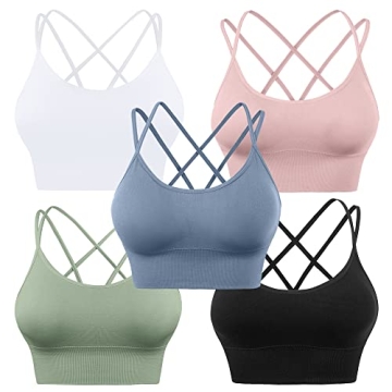 Everscute Cross Back Sport Bras for Stylish Activewear