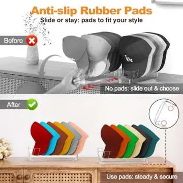 TMVAP Acrylic Hat Rack - Display 14 Caps Effortlessly