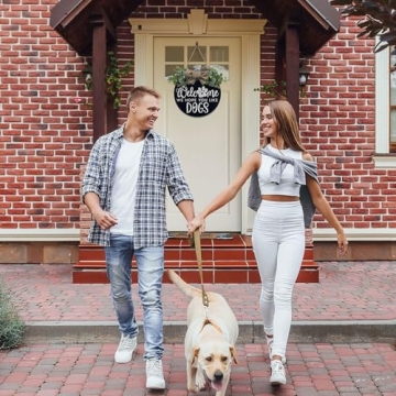 Dog Lovers Welcome Wreath Decor with Eucalyptus and Bow