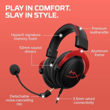 HyperX Cloud II Gaming Headset with 7.1 Surround Sound