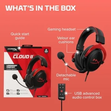 HyperX Cloud II Gaming Headset with 7.1 Surround Sound