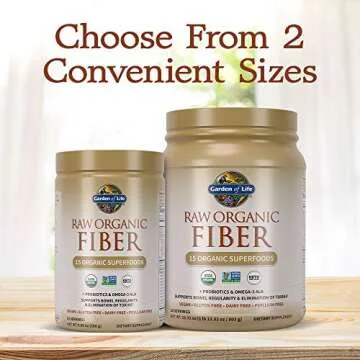 Garden of Life Fiber Supplement Organic Powder 30 Servings
