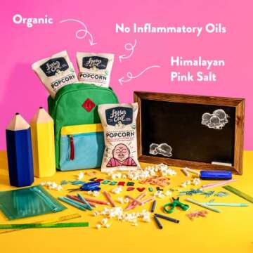 LesserEvil Himalayan Pink Salt Organic Popcorn, No Artificial Ingredients, Coconut Oil, 0.88 Ounce (Pack of 25)