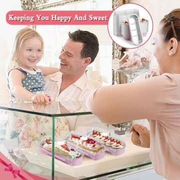 Bigmeta Mini Loaf Pans 50 Pack with Lids and Spoons