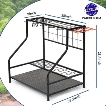 Garden Tool Organizer for Garage | Holds 58 Tools Easily