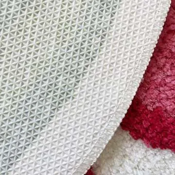 UKELER Cute Cherry Bathroom Rug for Kids Non Slip Absorbent Bath Mat Washable Shaggy Bedroom Decor Plush Bath Rug for Shower 23.6''x19.7''