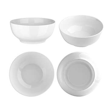 Accguan 24-Ounce Porcelain Bowl Set - 8 Pack for All Meals