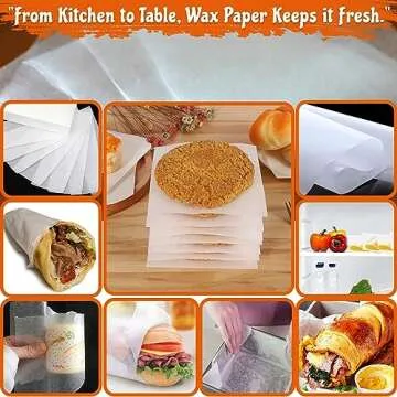 Perfect Stix Deli Wax Paper - 500 Sheets for Safe Food Prep