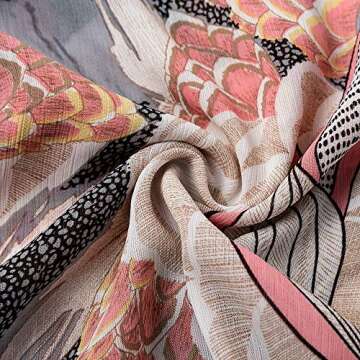 Miessial V Neck Chiffon Mini Dress - Stylish Floral Print