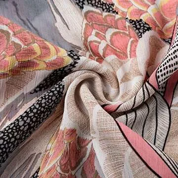 Miessial V Neck Chiffon Mini Dress - Stylish Floral Print