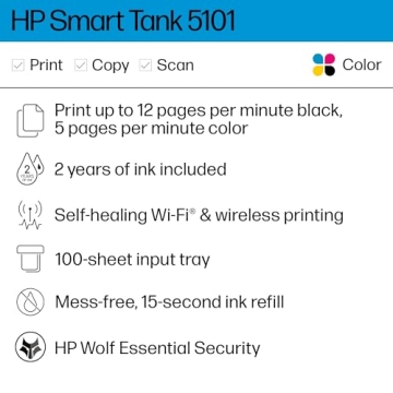 HP Smart Tank 5101 Wireless Printer with 2 Years Ink