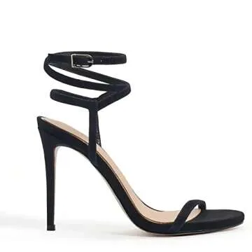 Coutgo Womens Strappy Lace Up Heels - Elegant Summer Sandals