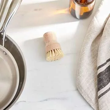 Fox Run Kitchen Brush - Small Dish Brush with Natural Bristles