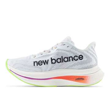 New Balance Women's FuelCell SuperComp Trainer V2 Running Shoe, Ice Blue/Neon Dragonfly, 7