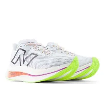 New Balance Women's FuelCell SuperComp Trainer V2 Running Shoe, Ice Blue/Neon Dragonfly, 7