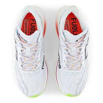New Balance Women's FuelCell SuperComp Trainer V2 Running Shoe, Ice Blue/Neon Dragonfly, 7
