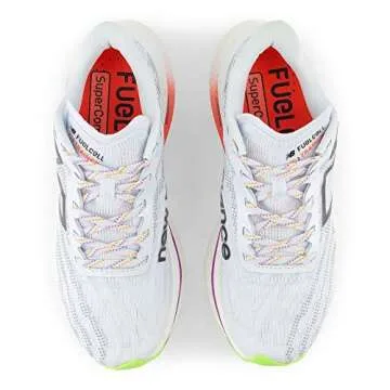 New Balance Women's FuelCell SuperComp Trainer V2 Running Shoe, Ice Blue/Neon Dragonfly, 7
