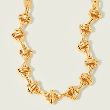 MEVECCO Chain Bracelet Gold Link Thick Chunky 14K Gold Plated Minimalist Simple Boho Handmade Jewelry Gift for Women Men Women