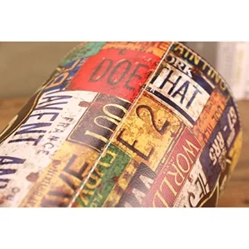 Elegant HMANE Round Leather Wastebasket for Home Decor