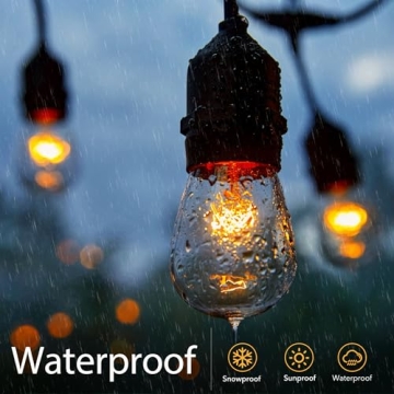 30 Pack S14 Clear Bulbs - Vintage Style Outdoor Lighting