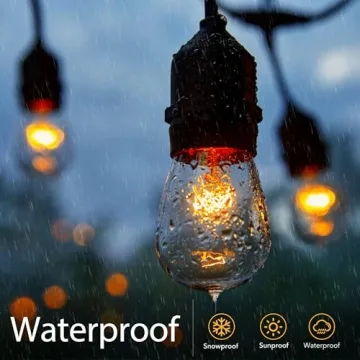 30 Pack S14 Clear Bulbs - Vintage Style Outdoor Lighting