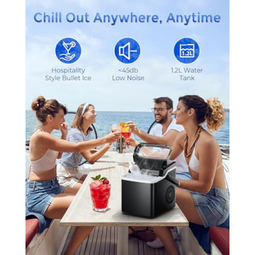 Portable Ice Maker - Self-Cleaning, 26 Lbs/24H