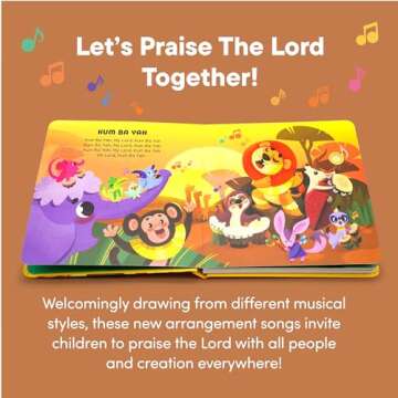 Praise The Lord - Christian Sound Book, Sing Along Bible Songs | Christening, Dedication, Baptism Gi...