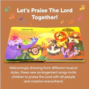 Praise The Lord - Christian Sound Book, Sing Along Bible Songs | Christening, Dedication, Baptism Gi...