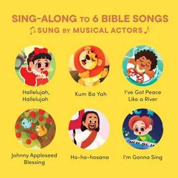 Praise The Lord - Christian Sound Book, Sing Along Bible Songs | Christening, Dedication, Baptism Gifts for Boys, Girls, Kids, Babies | Religious Toys, Interactive Music Books for Toddlers