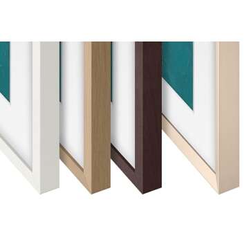 SAMSUNG 75-inch The Frame Customizable Bezel, Modern Teak (VG-SCFA75TKBZA, 2021 Model), 1 Box