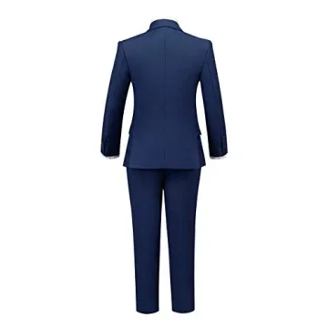 Boys Navy Blue 5 Piece Suit Set for Kids - Size 2T