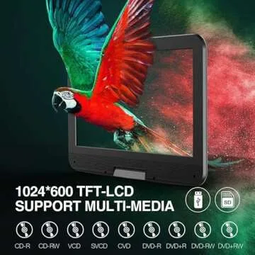 DBPOWER Portable DVD Player with 5-Hour Battery Life