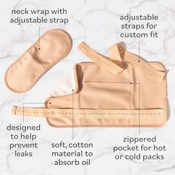 Sky Organics 16oz Castor Oil w/Wraps | Reusable Organic Castor Oil Pack to Boost Body's Wellness, En...