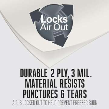 Weston Vacuum Sealer Bags for Food - BPA Free, 100 Count