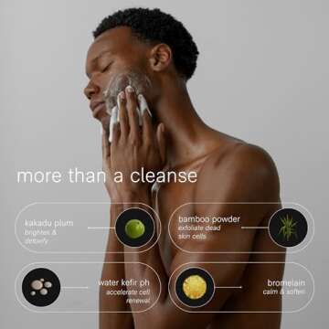 Jack Henry Hydrating Facial Cleanser (6.6 fl oz) - Kakadu Plum Face Cleanser - Coriander & Hyaluroni...