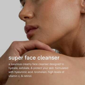 Jack Henry Hydrating Facial Cleanser (6.6 fl oz) - Kakadu Plum Face Cleanser - Coriander & Hyaluronic Acid Skin Cleanser - Luxurious Creamy Face Cleanser for Exfoliating Skin