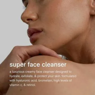 Jack Henry Hydrating Facial Cleanser (6.6 fl oz) - Kakadu Plum Face Cleanser - Coriander & Hyaluronic Acid Skin Cleanser - Luxurious Creamy Face Cleanser for Exfoliating Skin