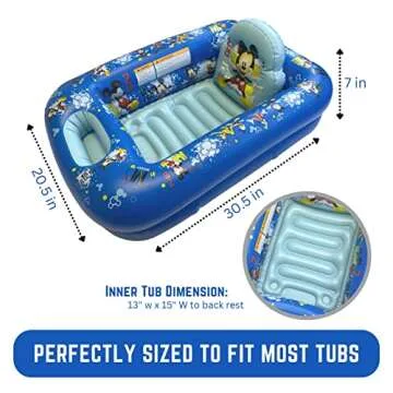Disney Mickey Mouse Go for It Inflatable Tub - Baby Bathtub