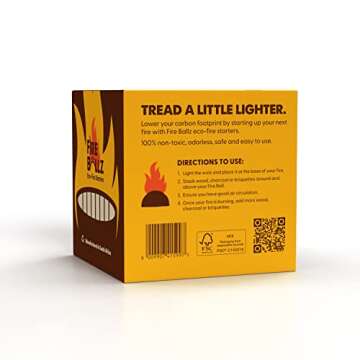 Eco-Friendly Fire Starters for Grilling - Fire-Ballz 12-Pack