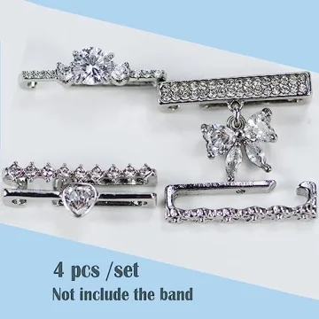 SUNOREEK Silver Apple Watch Band Charms, iwatch bands charms, Heart Decorative Rings Loops Compatible with Apple Watch Silicone Band Charms for Women 49mm 45mm 44mm 42mm 41mm 40mm 38mm ultra , Metal