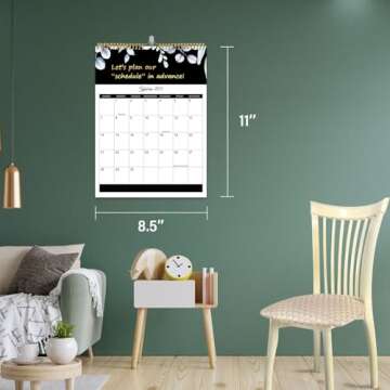2025 fu-ck it calendar - Jan 2025 - Dec 2025 refrigerator calendar, 12-Month calender Spiral Bound,8.5" x 11",Twin-Wire Binding - The Perfect Monthly Refrigerator Calendar for Easy Organizing