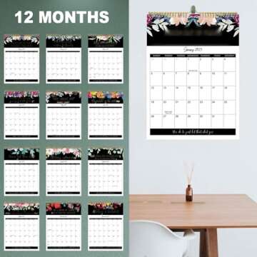 2025 fu-ck it calendar - Jan 2025 - Dec 2025 refrigerator calendar, 12-Month calender Spiral Bound,8.5" x 11",Twin-Wire Binding - The Perfect Monthly Refrigerator Calendar for Easy Organizing